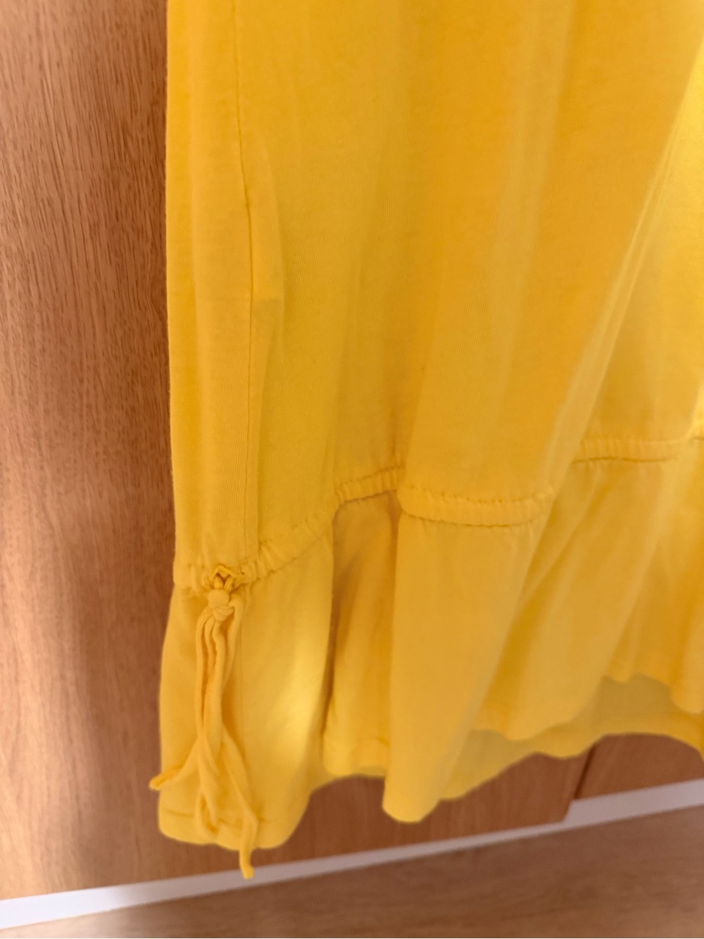 Zara Basic Collection Collection Sunny Yellow Tie-Side Ruffle Tank Top - Picture 5 of 6